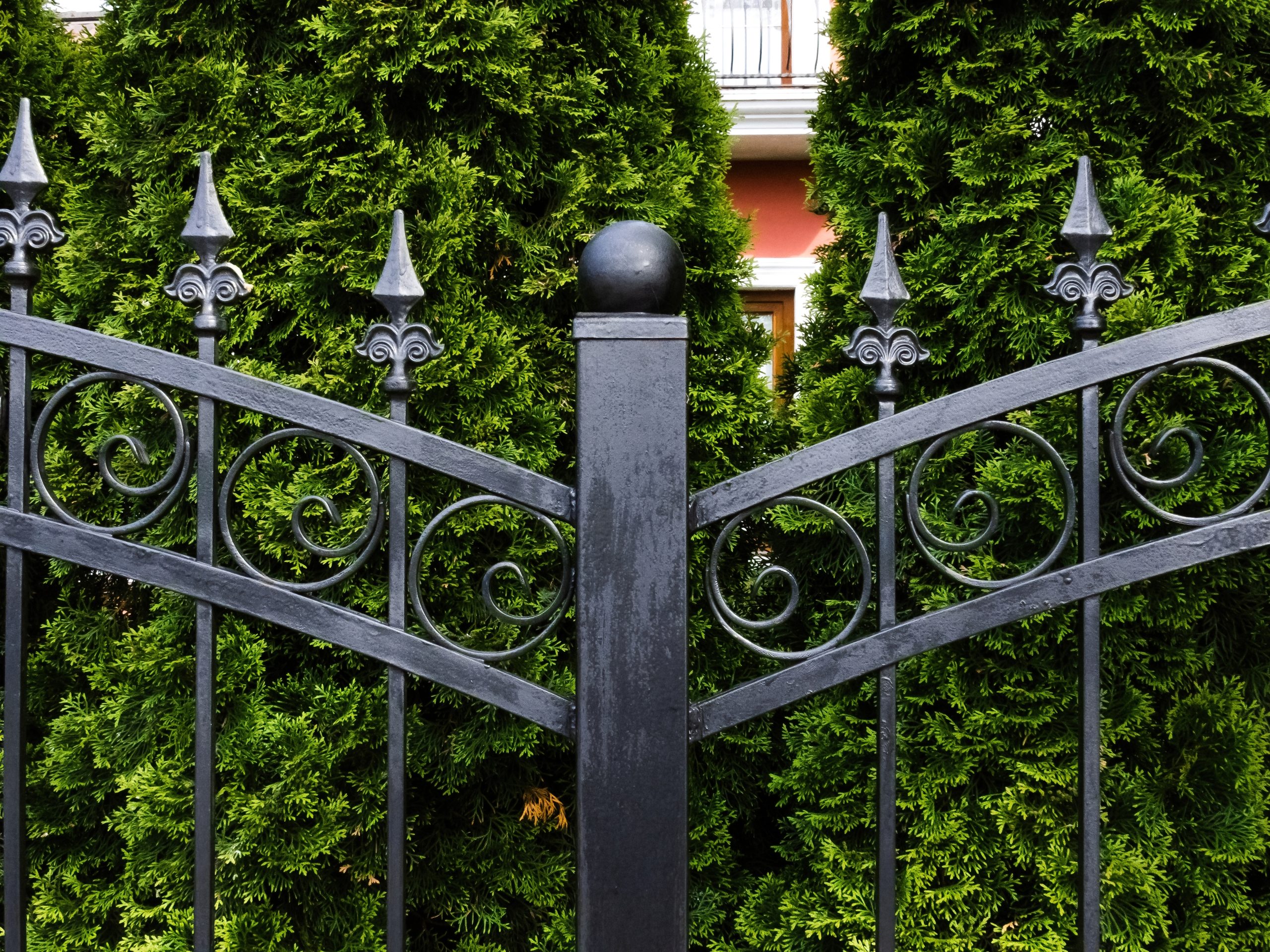 Black,Metal,Fence
